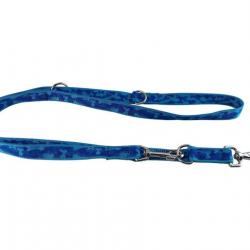 laisse 3 points nylon camo bleu 25 mm 2 m