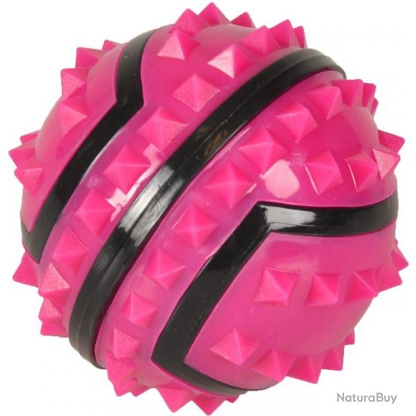 Jouet Spiky Balle Fuchsia Noir