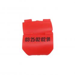 Attache antenne gravée HP DC50 T5 TT15 ROUGE