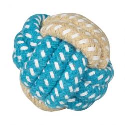 Balle Corde bleu et beige 5 cm