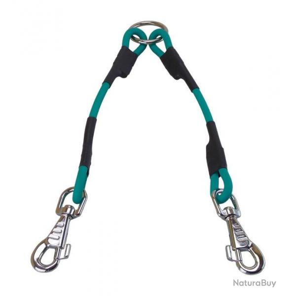 coupleur BIOTHANE rond 8 mm - 35 cm TURQUOISE