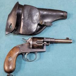 Revolver Allemand ww1 Reichrevolver 1883 + étui (série photo 2 )