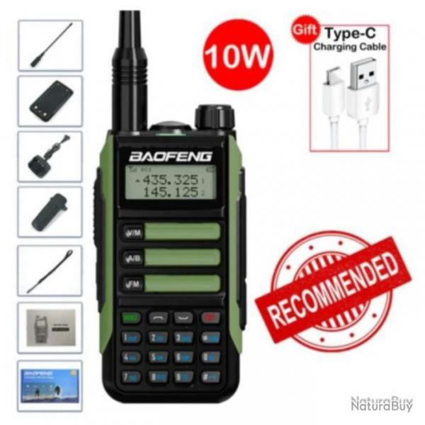 BAOFENG VHF UV-16 pro Max, True haute puissance 10 Watts LONGUE PORTE, vert - Livraison Offerte