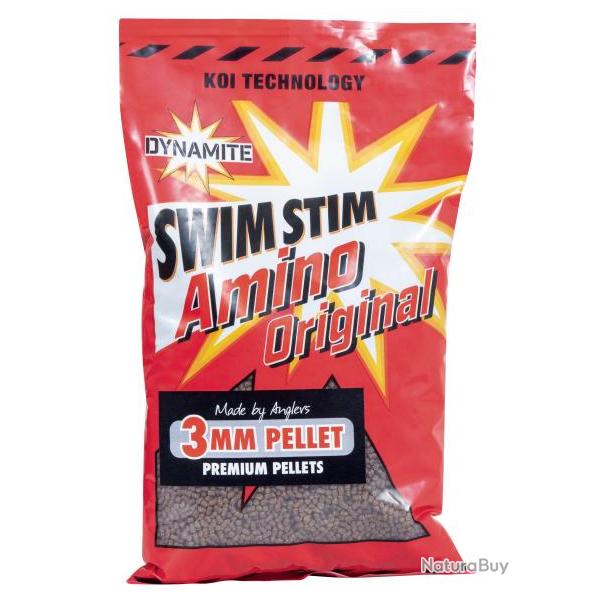 DYNAMITE BAITS PELLETS SWIM STIM AMINO ORIGINAL 900GR 3mm