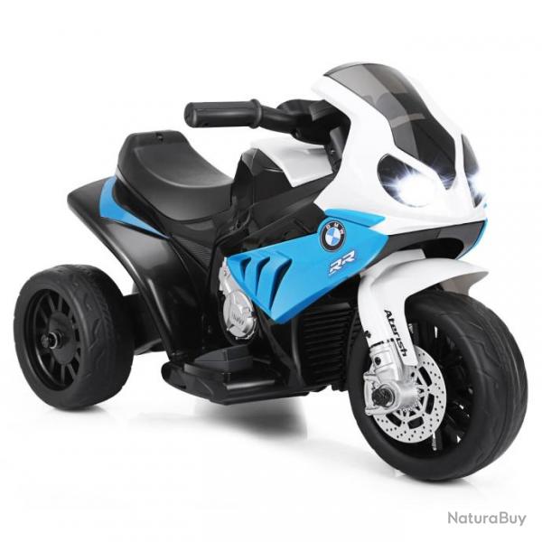 Moto electrique pour enfants  3 roues avec phare lumineux musiques 6 v / 4ah 2,5 km/h pour garons