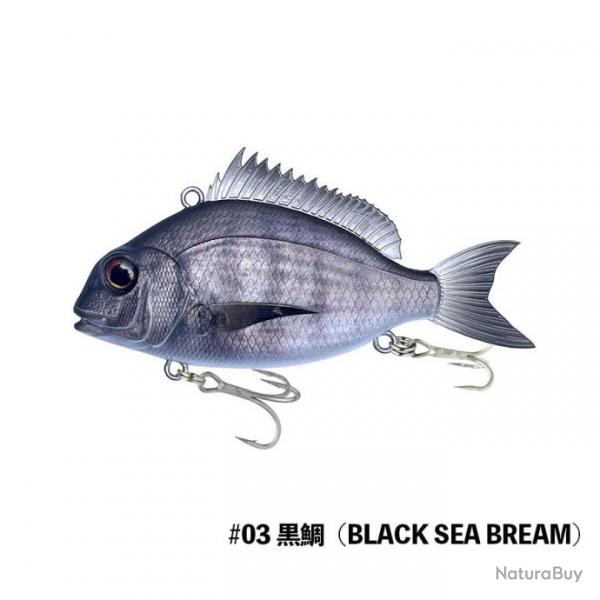 Poisson Nageur Little Jack Charikom 9,5cm 9,5cm 30g #03 - Black Sea Bream