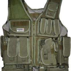 Veste tactique Airsoft Olive BT4 - Swiss Arrms