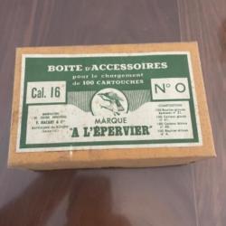 Boîte d'accessoires pour 100 cartouche de calibre 16