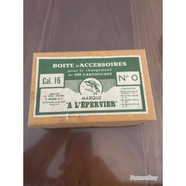 Bote d'accessoires pour 100 cartouche de calibre 16