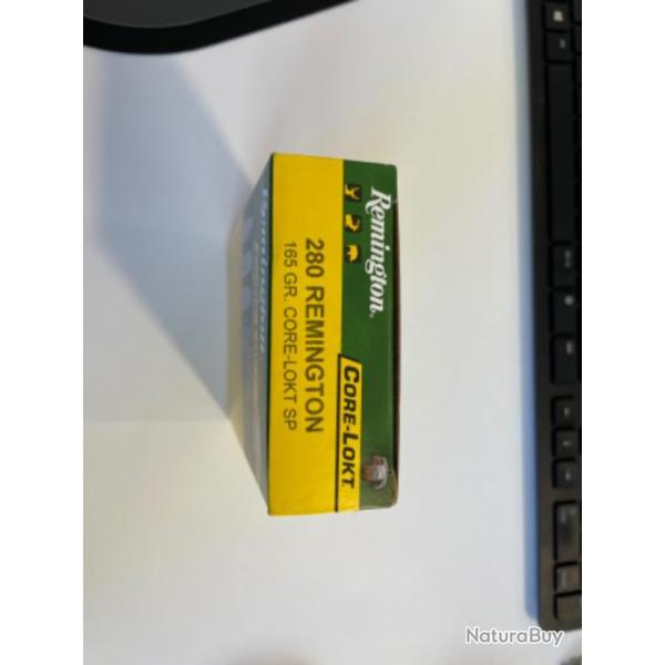 Balles 280 Remington 165GR CORE LOKT SP