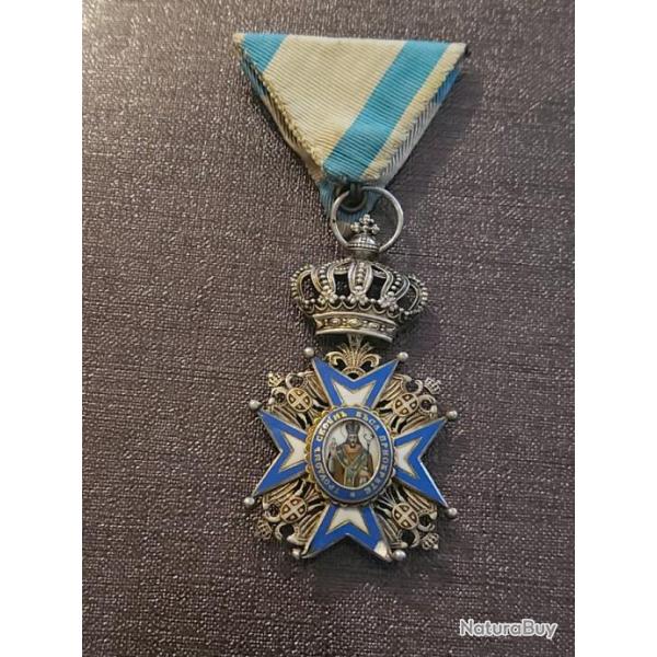 vend mdaille Serbie 1914-1918 ordre commandeur Saint Sava