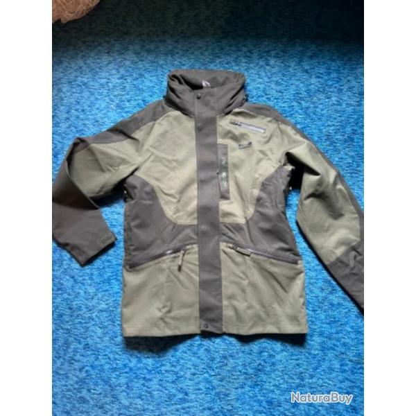 Veste traque chasse supertrack 300 impermeable vert