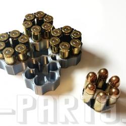 Pack Bloc chargement (4) + 8 Moon Clips **PLASTIQUE** Revolver S&W 6 coups 45ACP [voir descriptif]