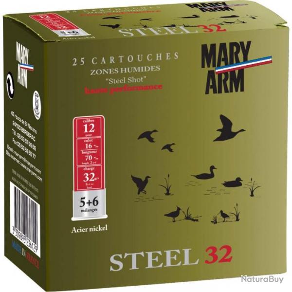 Boite de 25 cart STEEL 32g 12/70 pb 3+4 (Taille 34)