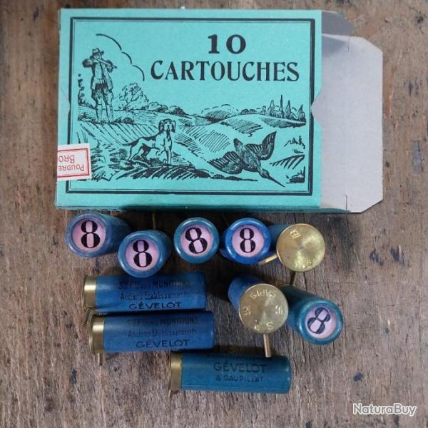 Bote de cartouches  broche calibre 16.