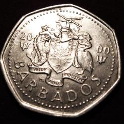 BARBADOS one dollar 2000 diametre 26 mm TTB