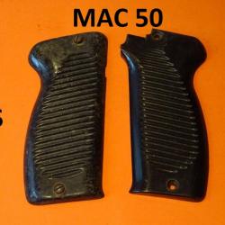 plaquettes poignée pistolet MAC 50  + 2 vis MAC50 - VENDU PAR JEPERCUTE (D24A154)