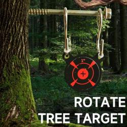 Tir à la fronde portable en métal, cible d'arbre, pièce d'entraînement, frappe de degré, sports de p