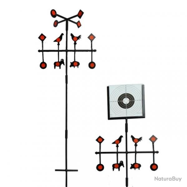 Cible de pratique de tir multifonctionnelle, crois amovible, portable sur le terrain, poignes jeta