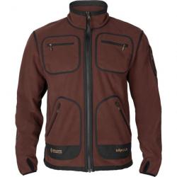 VESTE POLAIRE HARKILA KAMKO FLEECE REVERSIBLE VERT / BORDEAUX TAILLE M NEUVE