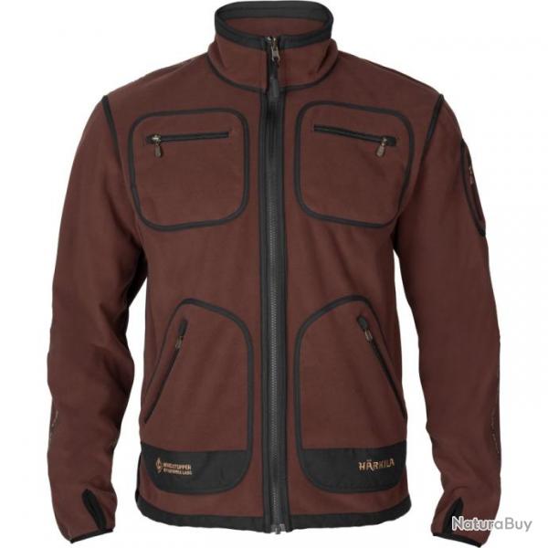 VESTE POLAIRE HARKILA KAMKO FLEECE REVERSIBLE VERT / BORDEAUX TAILLE M NEUVE