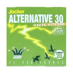 BOITE DE 25 CARTOUCHES JOCKER BIO ALTERNATIVE CAL.20/70 SUBSTITUT PLP N°4 - SUBSTITUT TOUS FUSILS