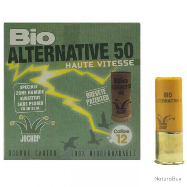 BOITE DE 25 CARTOUCHES JOCKER BIO ALTERNATIVE 50 CAL.12/76 34G SUBSTITUT PLP N6 - SUBSTITUT TOUS FU