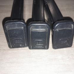 Airsoft lot trois chargeurs glock 17 spring