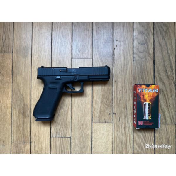 Pistolet GLOCK 17 Gen5 UMAREX cal.9mm P.A.K avec malette et 50 cartouches