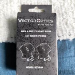 Collier picatinny 30mm Vector optics profil medium neuf