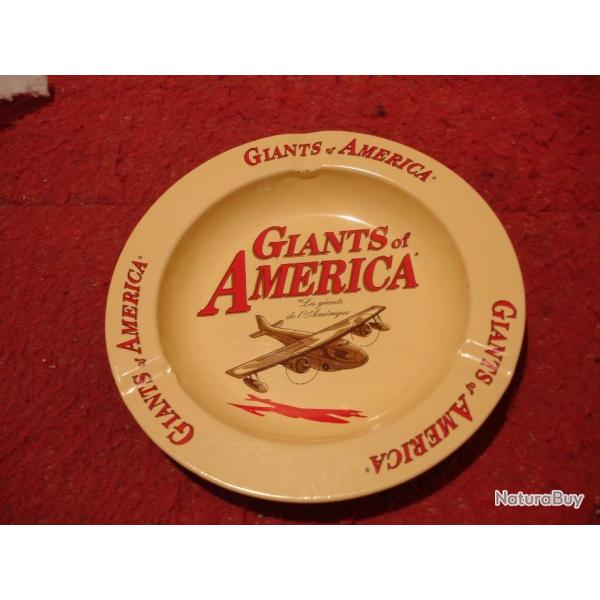 Cendrier publicitaire GIANTS of AMERICA  Vintage Collection Aviation