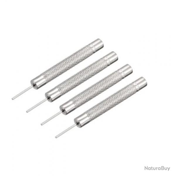 Set de 4 chasses goupilles acier 0,7  1mm