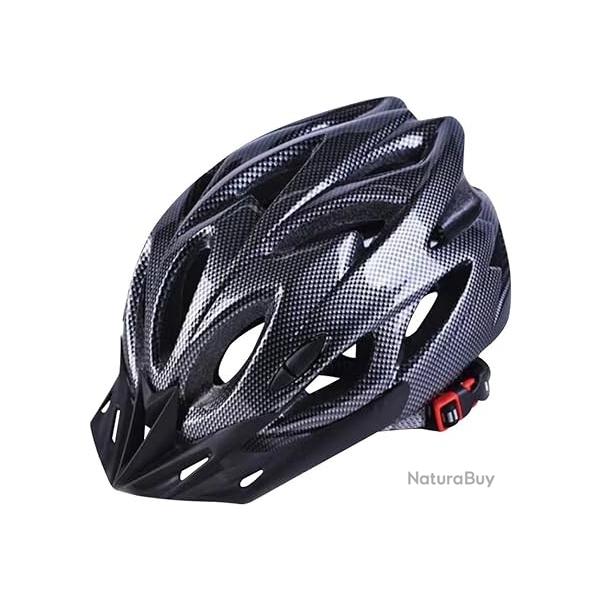 Casque de Vlo VTT et VTC Lger  Doublure Confortable Unisexe 55-61cm Noir