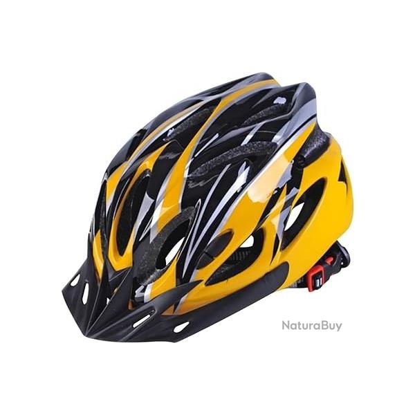 Casque de Vlo VTT et VTC Lger  Doublure Confortable Unisexe 55-61cm Jaune