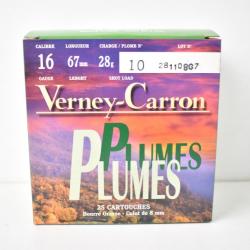 50 Cartouches Verney-Carron Plumes BG calibre 16