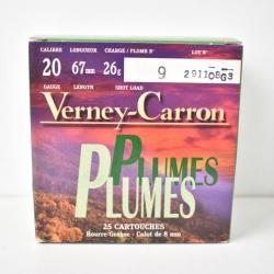 50 Cartouches Verney-Carron Plumes BG calibre 20