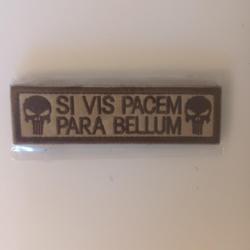 Patch punisher si vis pacem para bellum 10/3cm  velcro