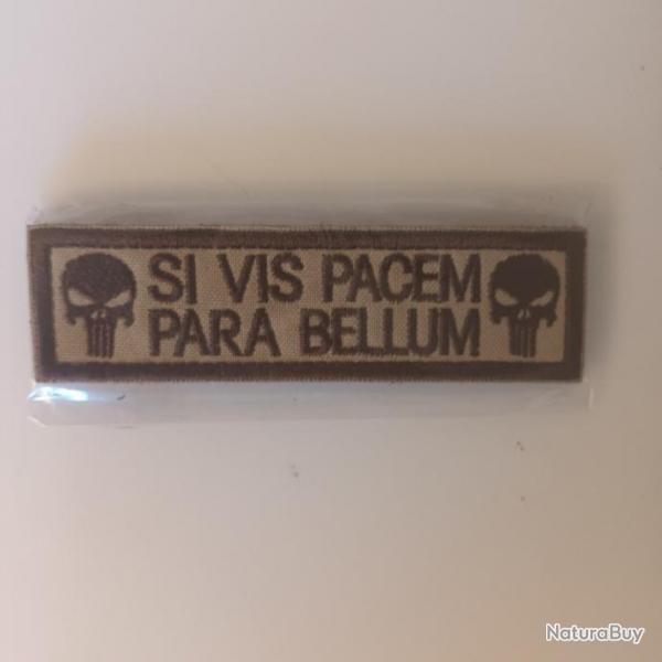 Patch punisher si vis pacem para bellum 10/3cm  velcro