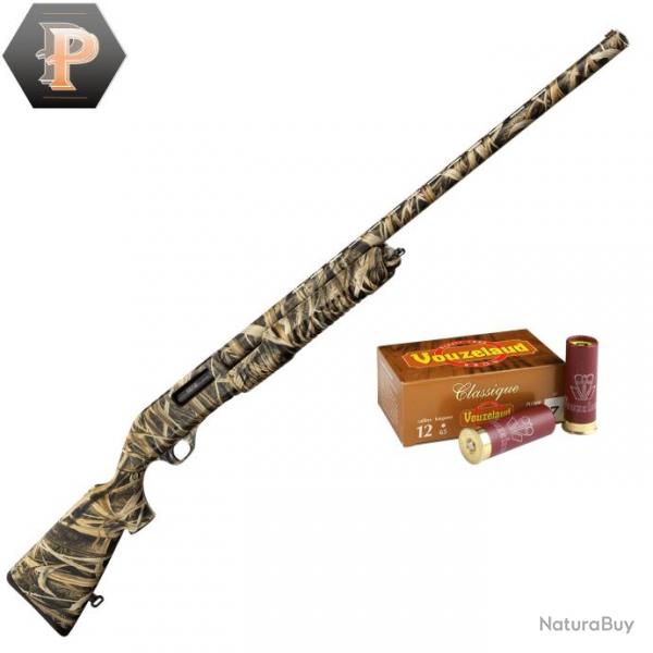 Pack chasseur ! Fusil de chasse  pompe camo Yildiz S76 cal 12/76 + mun