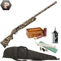 Pack chasseur ! Fusil de chasse à pompe camo Yildiz S76 cal 12/76 + mun + fourreau + nettoyage