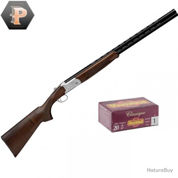 Pack chasseur Fusil de chasse Yildiz extracteur Cal.20/76 + mun