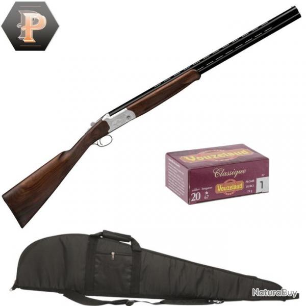 Pack chasseur ! Fusil superpos Yildiz extracteur plaine cal. 20/76 + mun + fourreau