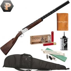 Pack chasseur ! Fusil superposé Yildiz - Cal. 410/76 + mun + fourreau + nettoyage + porte p