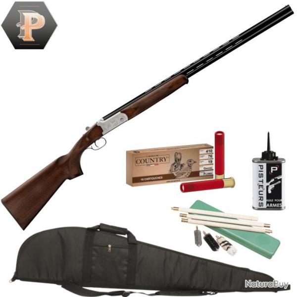 Pack Chasseur ! Fusil Yildiz - Cal. 410/76 Crosse pistolet + mun + fourreau + nettoyage