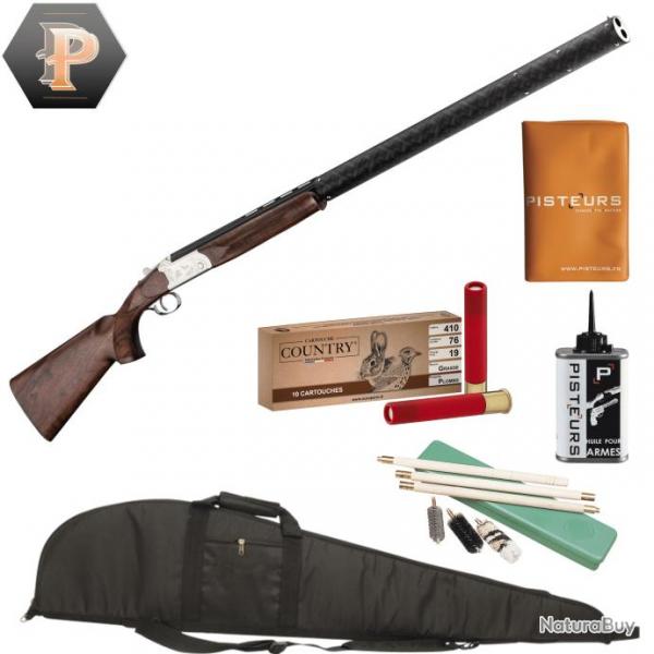 Pack chasseur ! Fusil de chasse superpos Yildiz Cal.410 + mun + fourreau + nettoyage + porte p