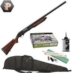 Pack chasseur ! Fusil de chasse à pompe Yildiz S71 Cal 12/76 + mun + fourreau + nettoyage