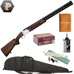 Pack Chasseur ! Fusil superposé Luxe Yildiz ejecteur plaine cal. 20/76 + mun + fourreau + nettoyage 