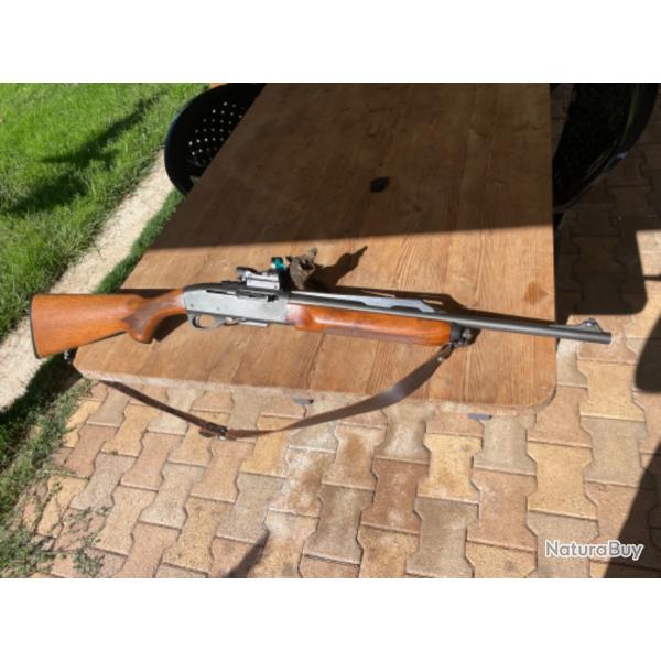 Carabine semi automatique Remington modle 7400 calibre 280 vendu avec point rouge electovise