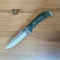 Couteau lame fixe SOG PILLAR  CPM S35VN étui kidex