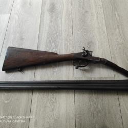 Fusil cal 12/65 a chien extérieur clef d'ouverture sous Pontet